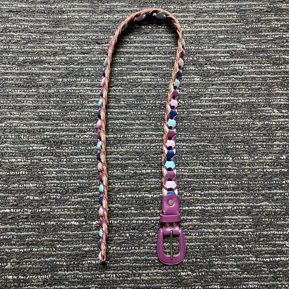 MULTICOLOURED WOVEN BELT - Picture 2 of 4